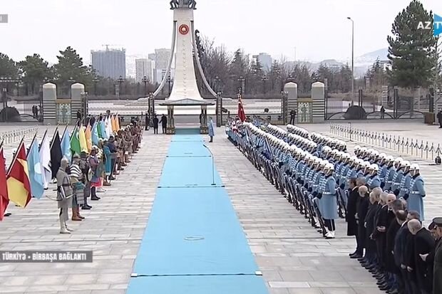 İlham Əliyevin Ankarada rəsmi qarşılanma mərasimi - VİDEO