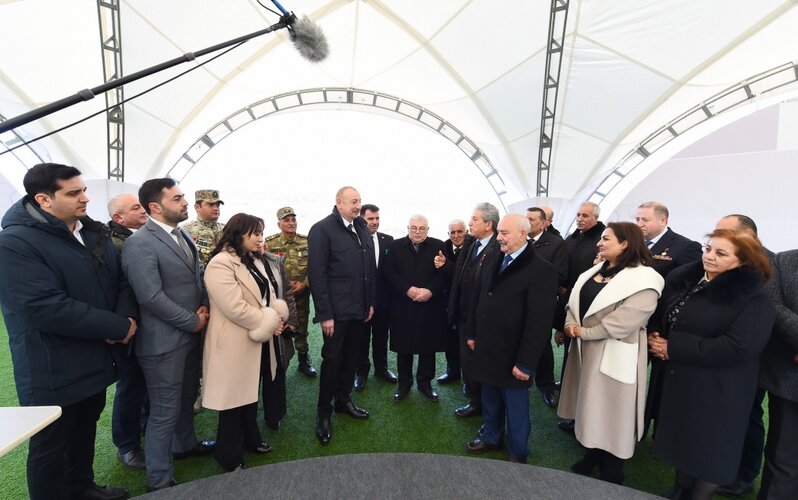 İlham Əliyevin Xocalı səfərindən - Fotolar