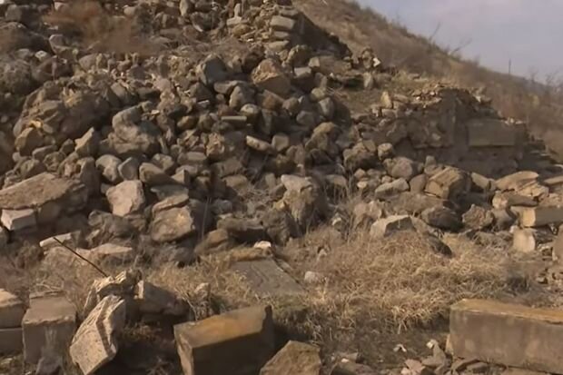 Erməni vandalizminə məruz qalmış ziyarətgahdan son görüntülər - VİDEO