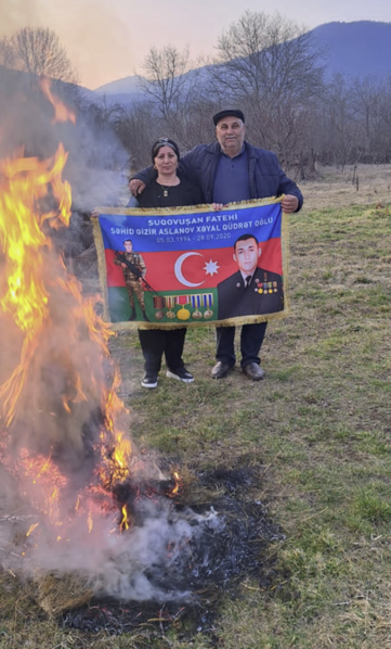 Şəhid övladlarının doğum gününü doğma yurdda qeyd etdilər - Fotolar