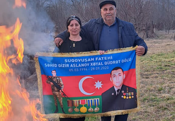 Şəhid övladlarının doğum gününü doğma yurdda qeyd etdilər - Fotolar