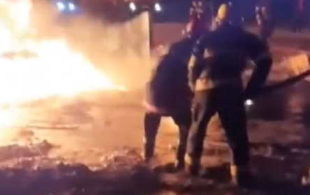 Şəmkirdə istixana kompleksində yanğın olub - VİDEO