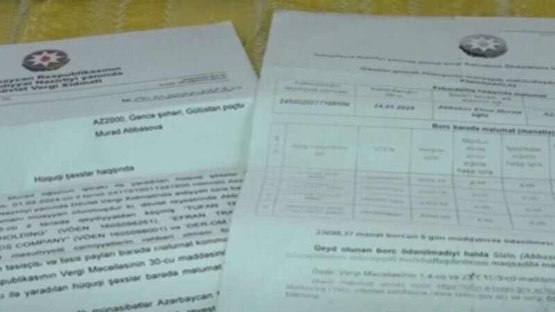 Gəncə sakini özünün xəbəri olmadan beş şirkət sahibi oldu (VİDEO)