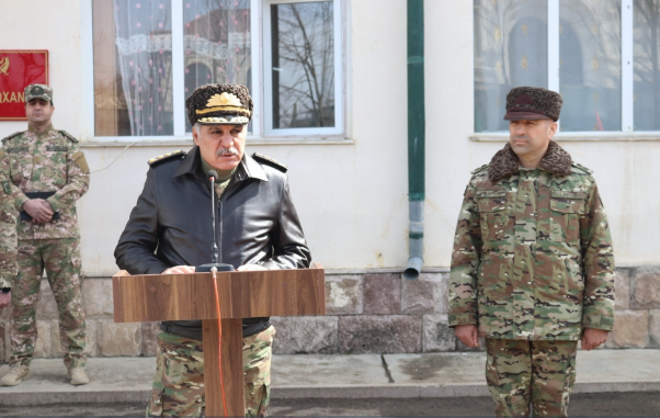 Hərbi prokuror Xanlar Vəliyev Şuşa və Xankəndidə hərbçilərlə görüşüb