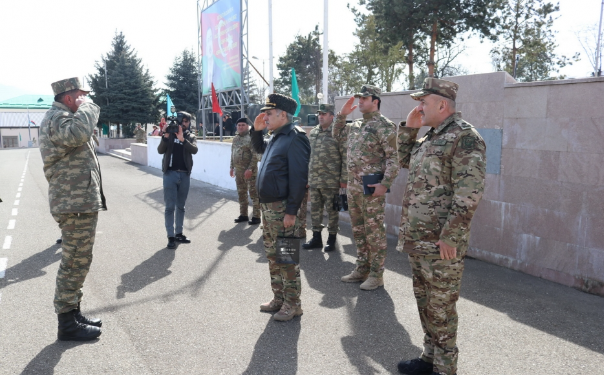 Hərbi prokuror Xanlar Vəliyev Şuşa və Xankəndidə hərbçilərlə görüşüb
