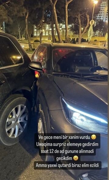 Rəqqasə Renka qəzaya uğradı (FOTO)