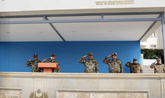 Hərbi Prokurorluq işçiləri Müdafiə Nazirliyinin yüksəkrütbəli vəzifəli şəxsləri ilə birgə Novruz bayramı ərəfəsində hərbi hissələrdə olublar