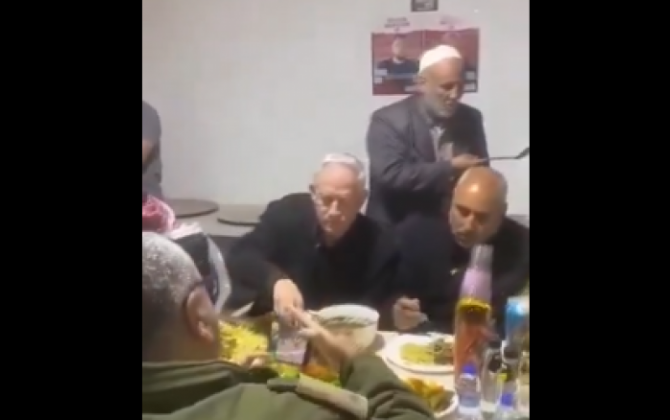 İsrail müdafiə naziri ərəblərin iftar süfrəsinə qatıldı...-GÖZLƏNİLMƏZ-FOTO+VİDEO
