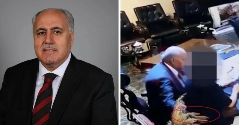 7 uşaq atası olan bələdiyyə sədrindən işçisinə qarşı iyrənc əməl - VİDEO