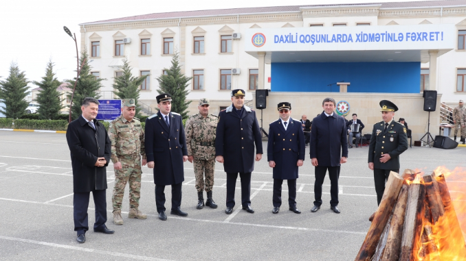 Hərbi Prokurorluq işçiləri DİN-in yüksək rütbəli vəzifəli şəxsləri ilə birgə hərbi hissələrdə olublar