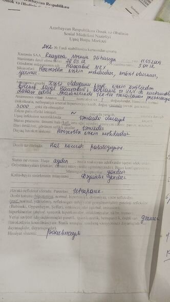 14 yaşlı Nərminin müalicəsi üçün 300 manata ehtiyacı var - FOTO