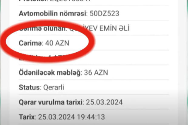 Ağcabədi sakininə yanlışlıqla cərimə yazıldı - AÇIQLAMA