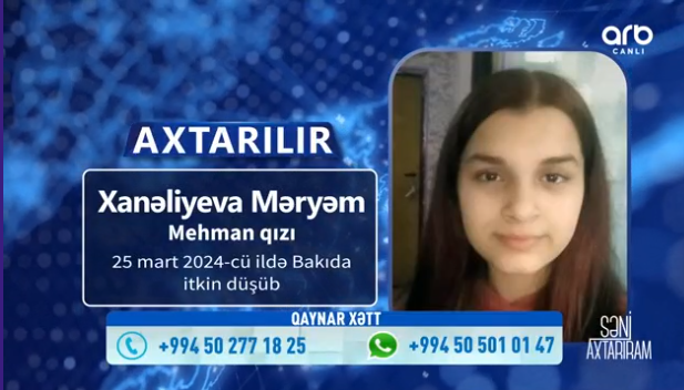 Azərbaycanda 14 yaşlı qız sosial şəbəkədə tanış olduğu oğlana görə evdən QAÇDI - FOTO