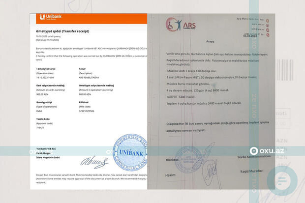 Bakıda reabilitasiya mərkəzi vətəndaşın pulunu geri qaytarmır - ŞİKAYƏT + FOTO