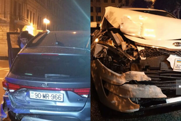 Bakıda tiktokerlər qəza zamanı xəsarət alıblar