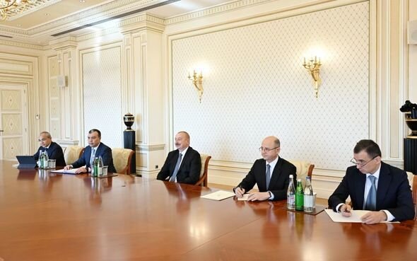 Azərbaycan Prezidenti İlham Əliyev Rumıniyanın energetika nazirini qəbul edib - FOTO