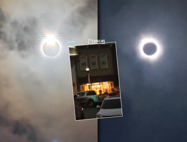 Həmyerlilərimiz ABŞ-də günəş tutulmasını lentə aldılar - ANBAAN VİDEO