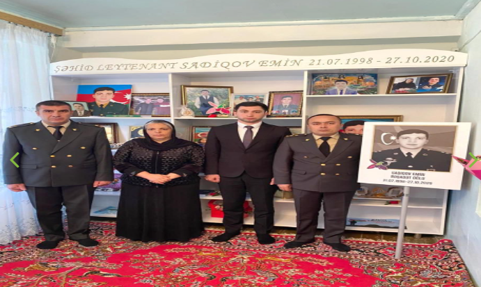Naxçıvan hərbi prokurorluğunun əməkdaşları Şəhid ailələrini ziyarət ediblər - FOTO