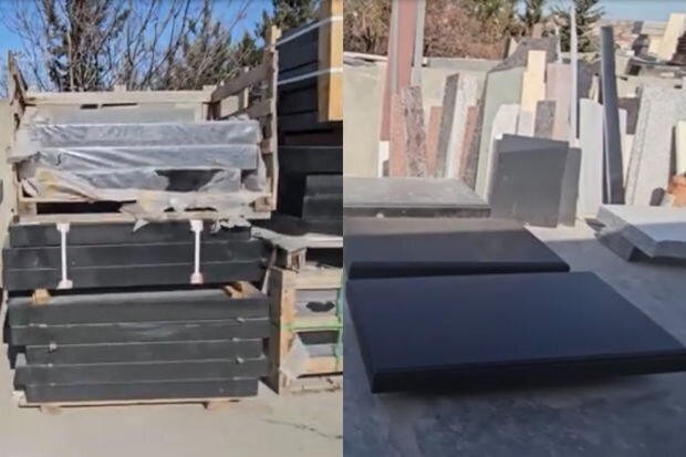 Azərbaycanda qəbir daşlarının "dodaq uçuqladan" qiymətləri - VİDEO