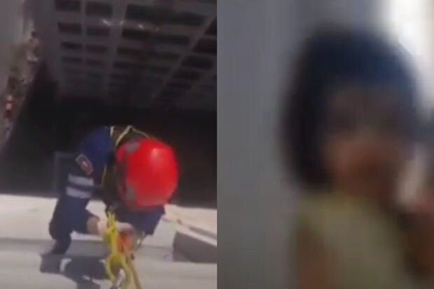 Bakıda mənzildə köməksiz vəziyyətdə qalan azyaşlı xilas olunub - VİDEO