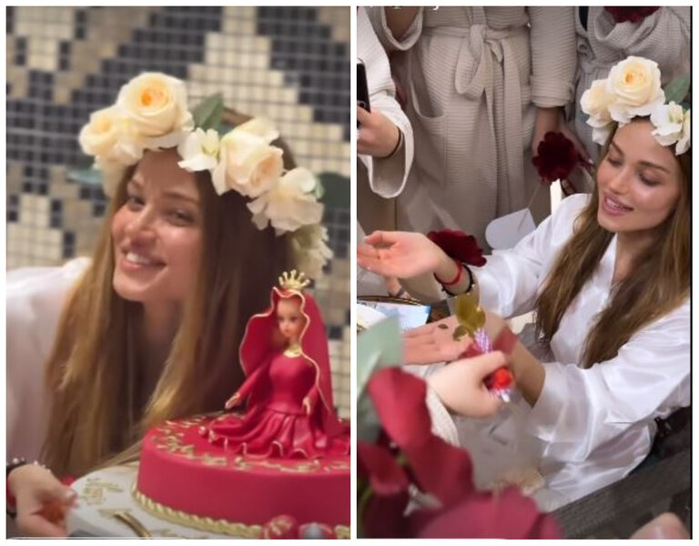 Mələkxanım Eyubovanın qızı Nəzrinin xınası - FOTO/VİDEO