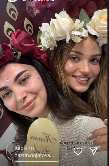 Mələkxanım Eyubovanın qızı Nəzrinin xınası - FOTO/VİDEO