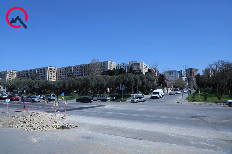 Aytən Səfərovanın qəzaya düşdüyü yerdə təhlükəli vəziyyət - Fotolar