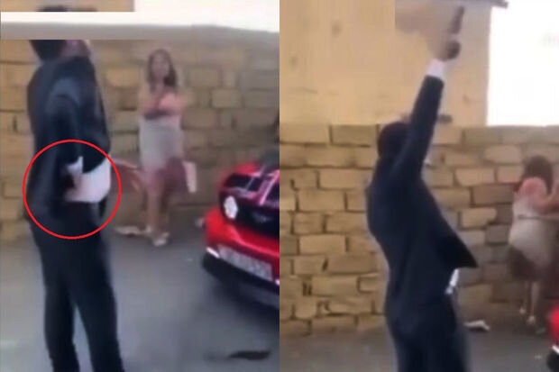 Azərbaycanda toyda qorxulu anlar: Atəş açıldı, bəy həbs edildi - VİDEO