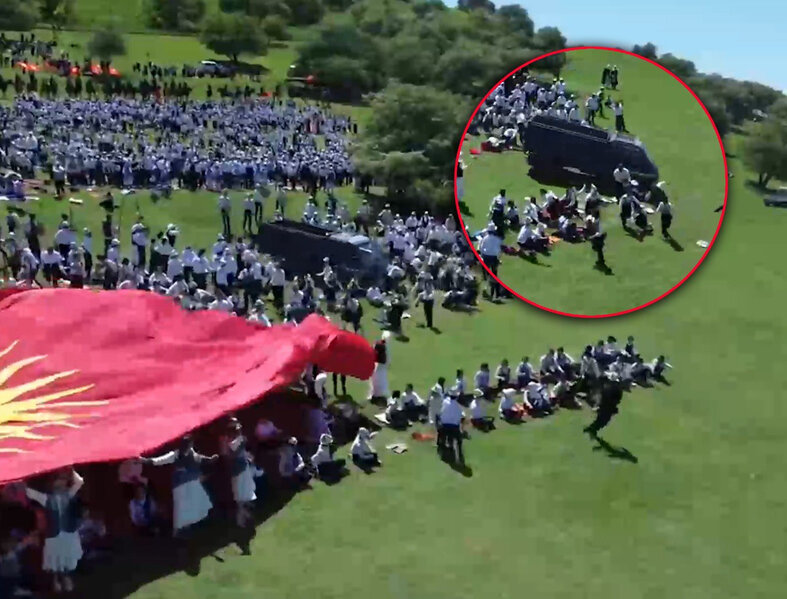 Qırğızıstanda DƏHŞƏT - Dondurma maşını uşaqların üstündən keçdi - 18 yaralı - VİDEO