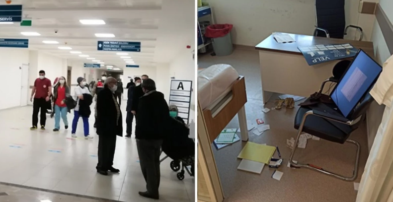 Xəstəxanada dava: müayinə üçün gedən həkim həmkarına hücum etdi