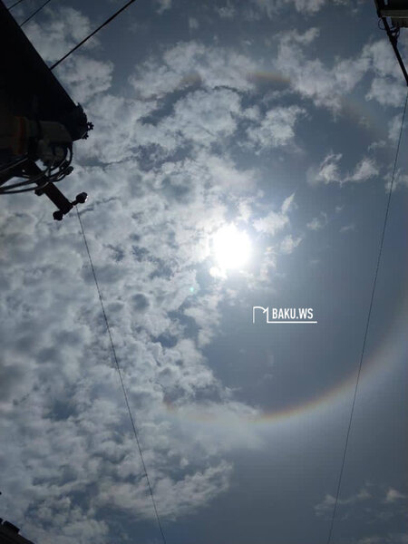 Azərbaycan səmasında doğan Günəş görənləri təəccübləndirdi - FOTOLAR