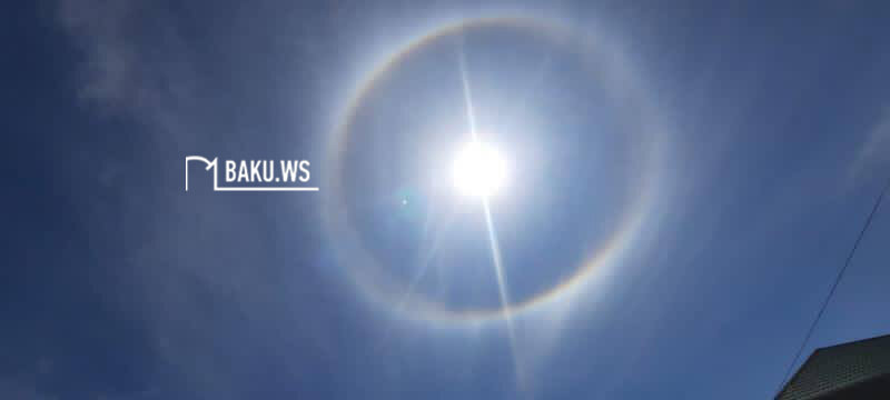 Azərbaycan səmasında doğan Günəş görənləri təəccübləndirdi - FOTOLAR