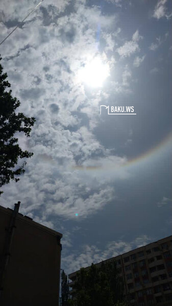 Azərbaycan səmasında doğan Günəş görənləri təəccübləndirdi - FOTOLAR