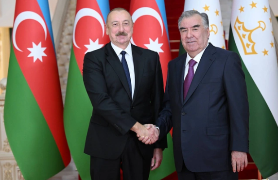 İlham Əliyevin Emoməli Rəhmon ilə təkbətək görüşü başlayıb