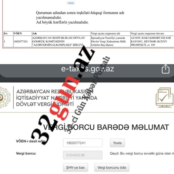 Generalın direktor olduğu Birliyin 3 milyon manatdan çox vergi borcu var (FOTO)