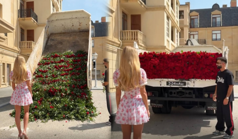 Sevgilisinə bir kamaz gül bağışlayan Hüseynin BAŞI DƏRDDƏ