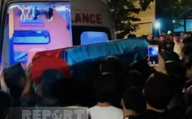 İldırım vurması nəticəsində həlak olan DSX əsgəri ilə vida mərasimi keçirilir