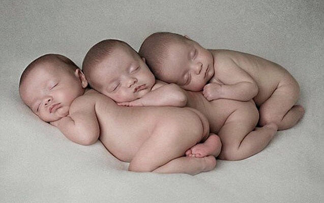 Bu il doğulan əkiz və üçəmlər...