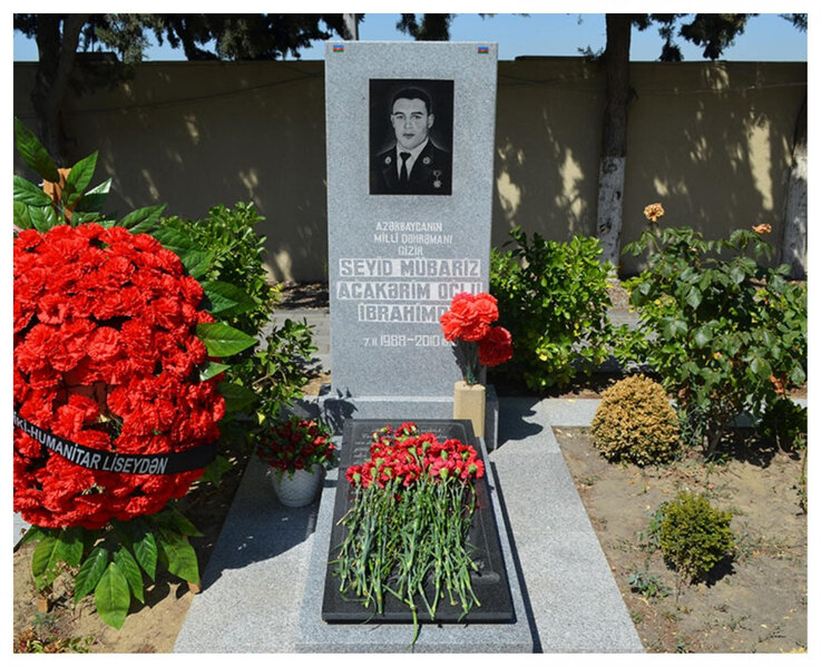 Azərbaycanın Milli Qəhrəmanı Mübariz İbrahimovun xatirəsi yad edilib - FOTO
