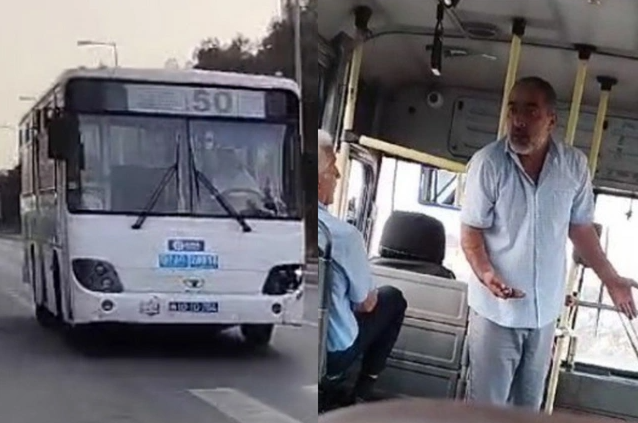 50 nömrəli avtobusun sürücüsündən özbaşınalıq: "Nağd pulun yoxdursa, düş"