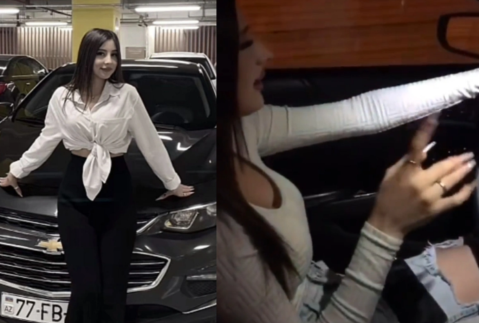 Şəhəri bir-birinə qatan xanım sürücü: "Day-dayım var"