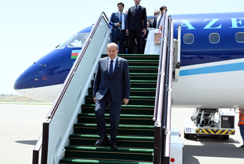 Şimali Kipr Prezidenti Ersin Tatar Füzuli rayonuna gəlib