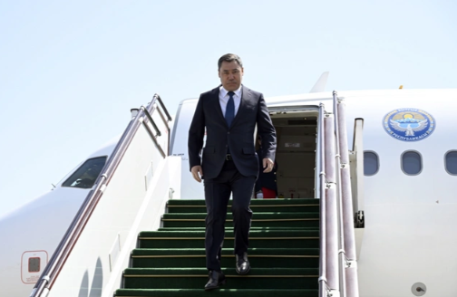 Qırğızıstan Prezidenti Sadır Japarov Azərbaycana səfərə gəlib