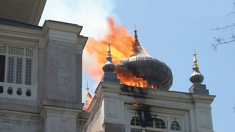 Türkiyədə universitet yanır - VİDEO