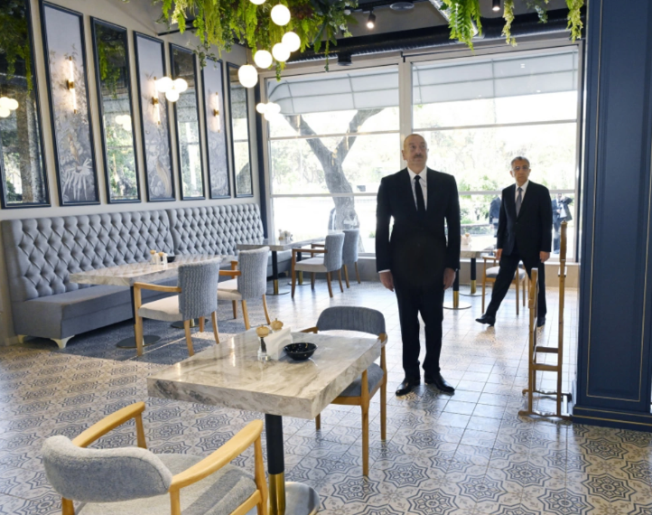 İlham Əliyev Nərimanov parkının açılışında iştirak edib