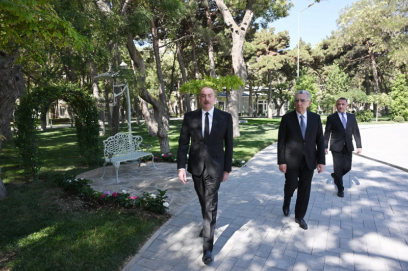İlham Əliyev Nərimanov parkının açılışında iştirak edib