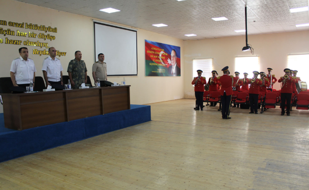 Hərbi Prokurorluq hərbçilərlə birlikdə Yevlaxda tədbir keçirib