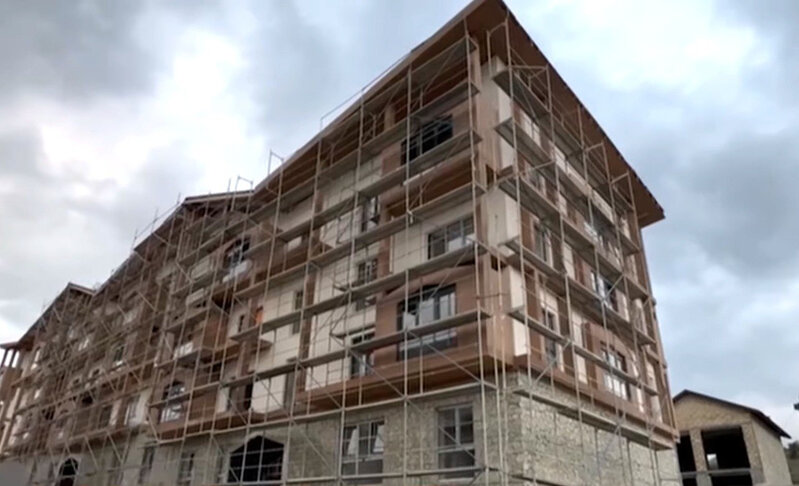 Kəlbəcərdə yeni tikilən evlərin görüntüsü - VİDEO