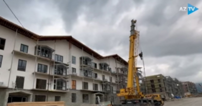 Kəlbəcərdə yeni tikilən evlərin görüntüsü - VİDEO