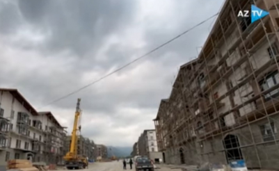 Kəlbəcərdə yeni tikilən evlərin görüntüsü - VİDEO
